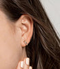 Huggie Hoop Earrings with Zirconia Crystals – Priscilla