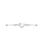 Industrial Barbell Piercing with Cubic Zirconia – Lucy