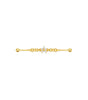 Industrial Barbell Piercing with Cubic Zirconia – Lucy