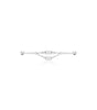 Industrial Barbell Piercing with Cubic Zirconia – Lucy