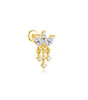 Marquise Stud Earrings with Cubic Zirconia – Harlow