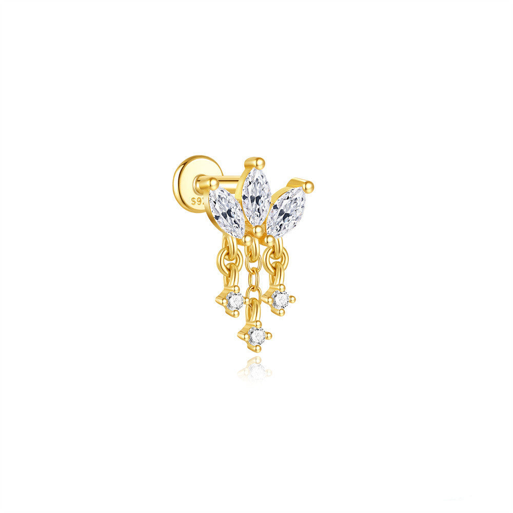 Marquise Stud Earrings with Cubic Zirconia – Harlow