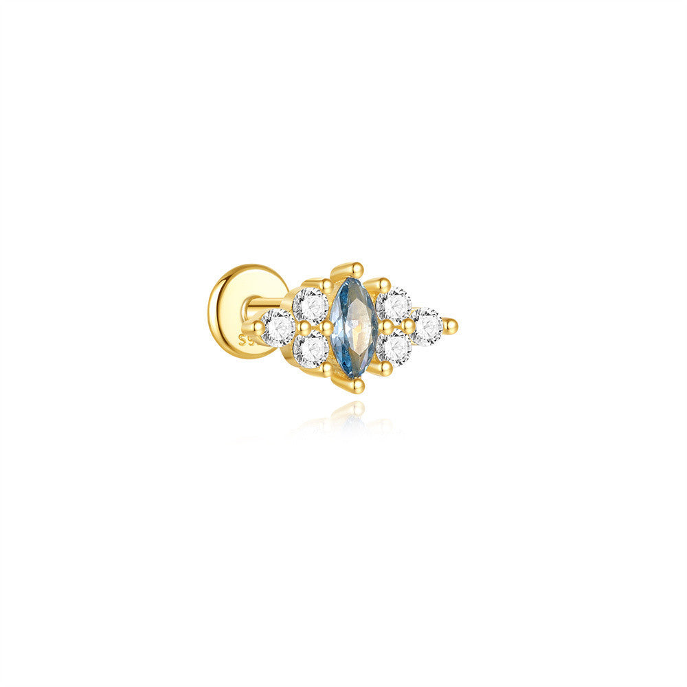 Marquise Stud Earrings with Cubic Zirconia – Harlow