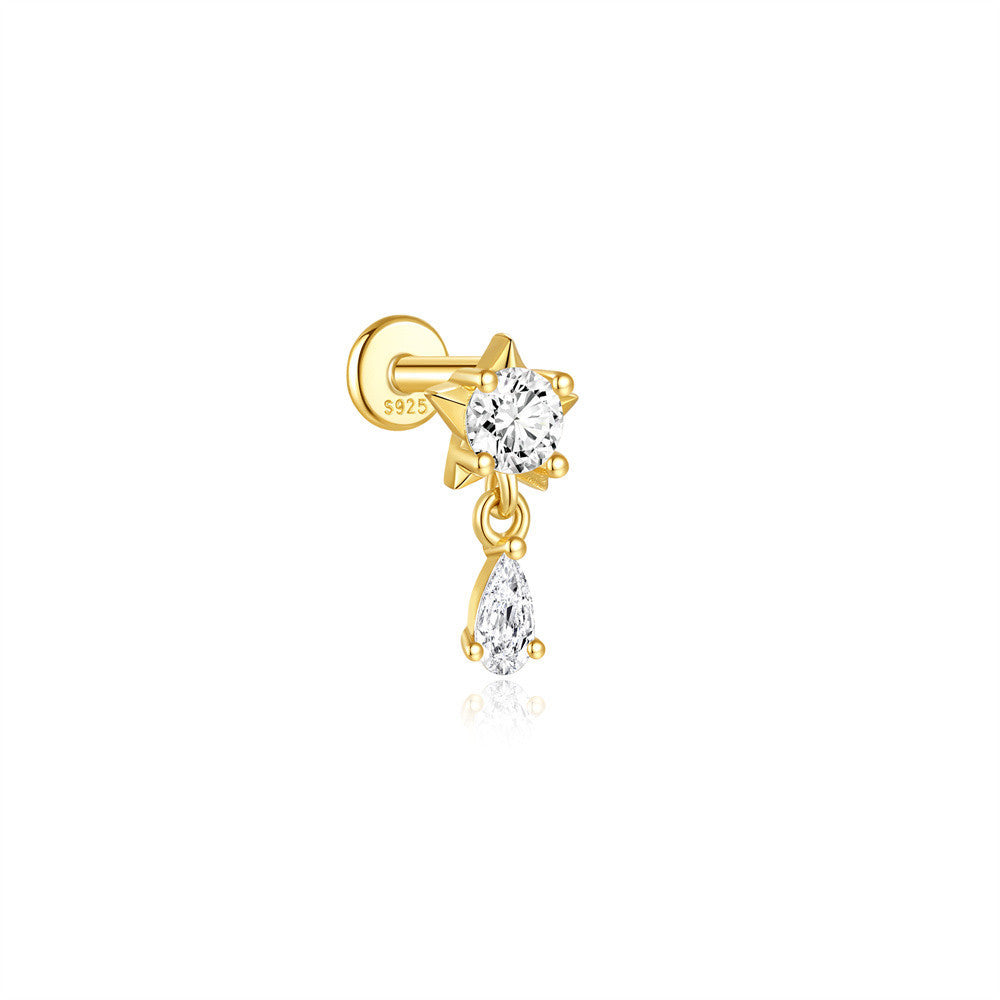 Marquise Stud Earrings with Cubic Zirconia – Harlow