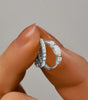 Elegant Opal Hoop Earrings with  Rhodium Finished – Eleanor