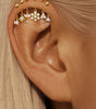 Snowflake Vertical Thread Piercing with Cubic Zirconia - Mathaye