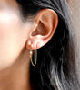 Threader Hoop Earrings with Ultra Shine Cubic Zirconia – Grisselle