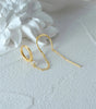 Threader Hoop Earrings with Ultra Shine Cubic Zirconia – Grisselle