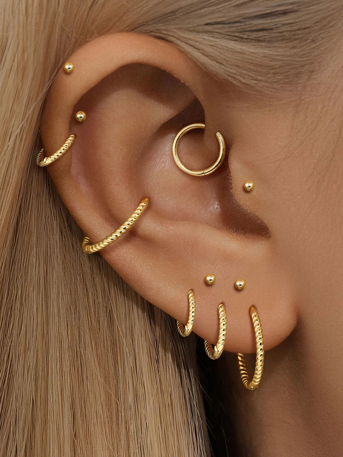 Twist Hoop Earrings Available in Multiple Sizes – Hannah