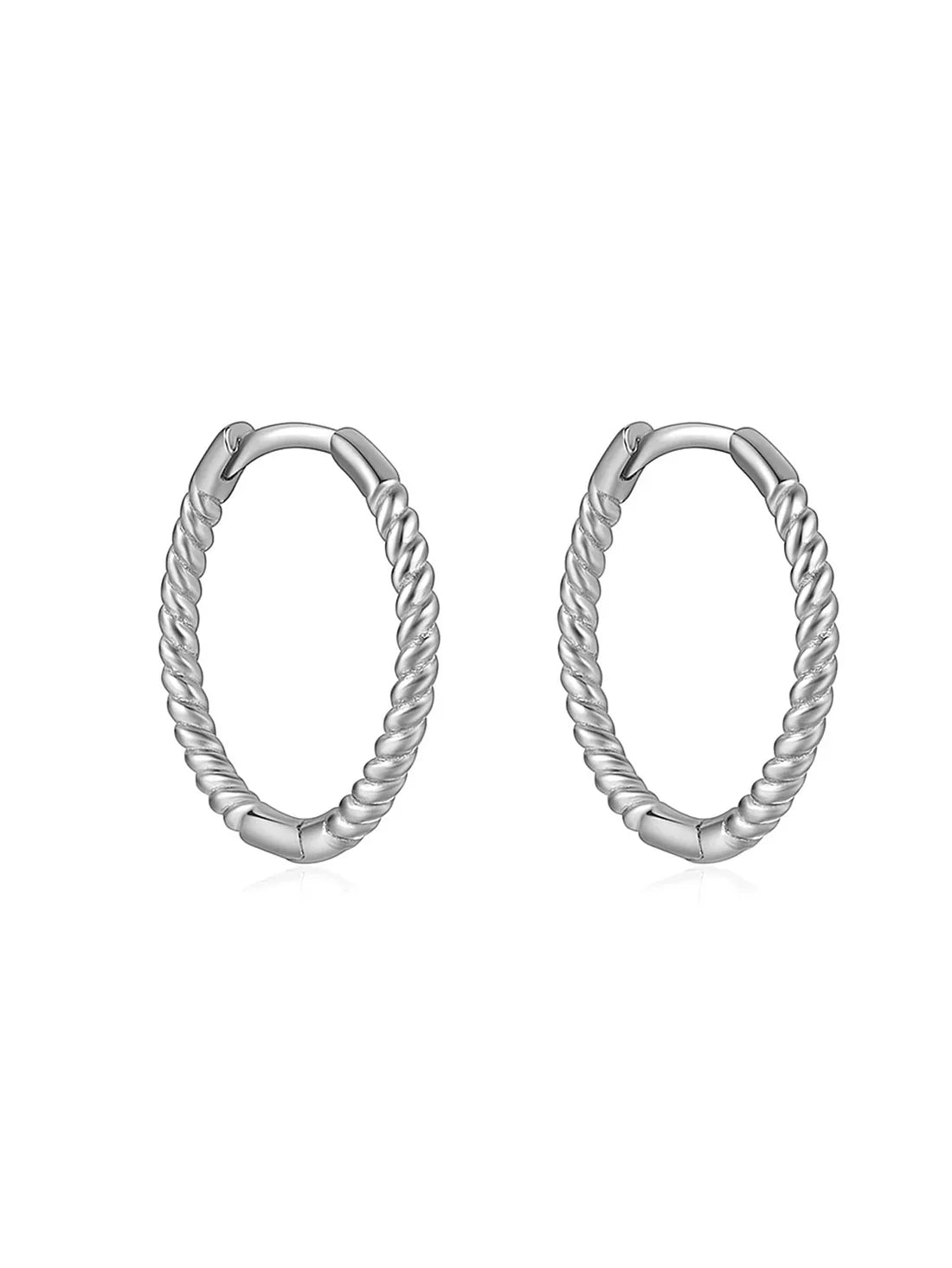 Twist Hoop Earrings Available in Multiple Sizes – Hannah
