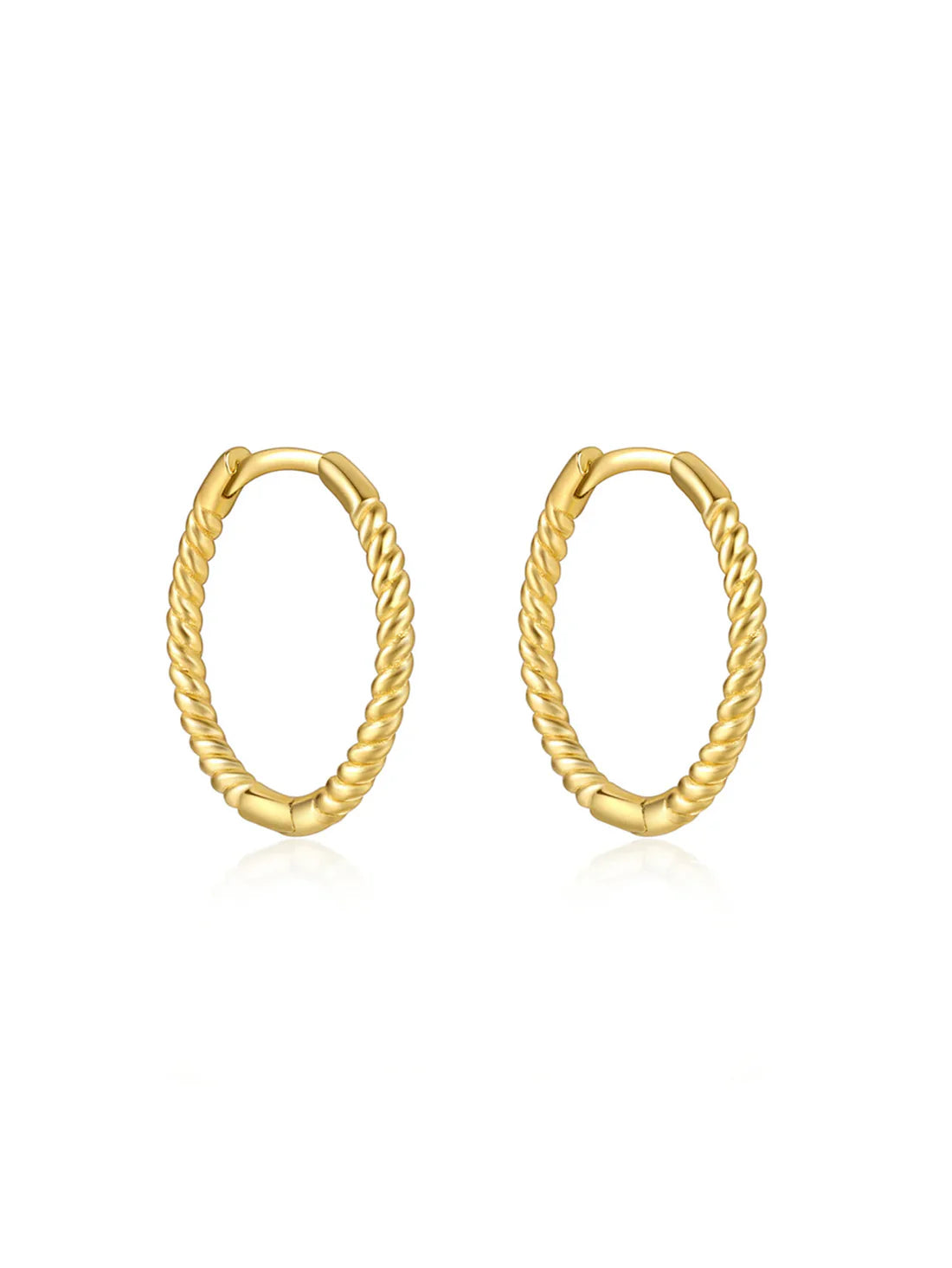 Twist Hoop Earrings Available in Multiple Sizes – Hannah
