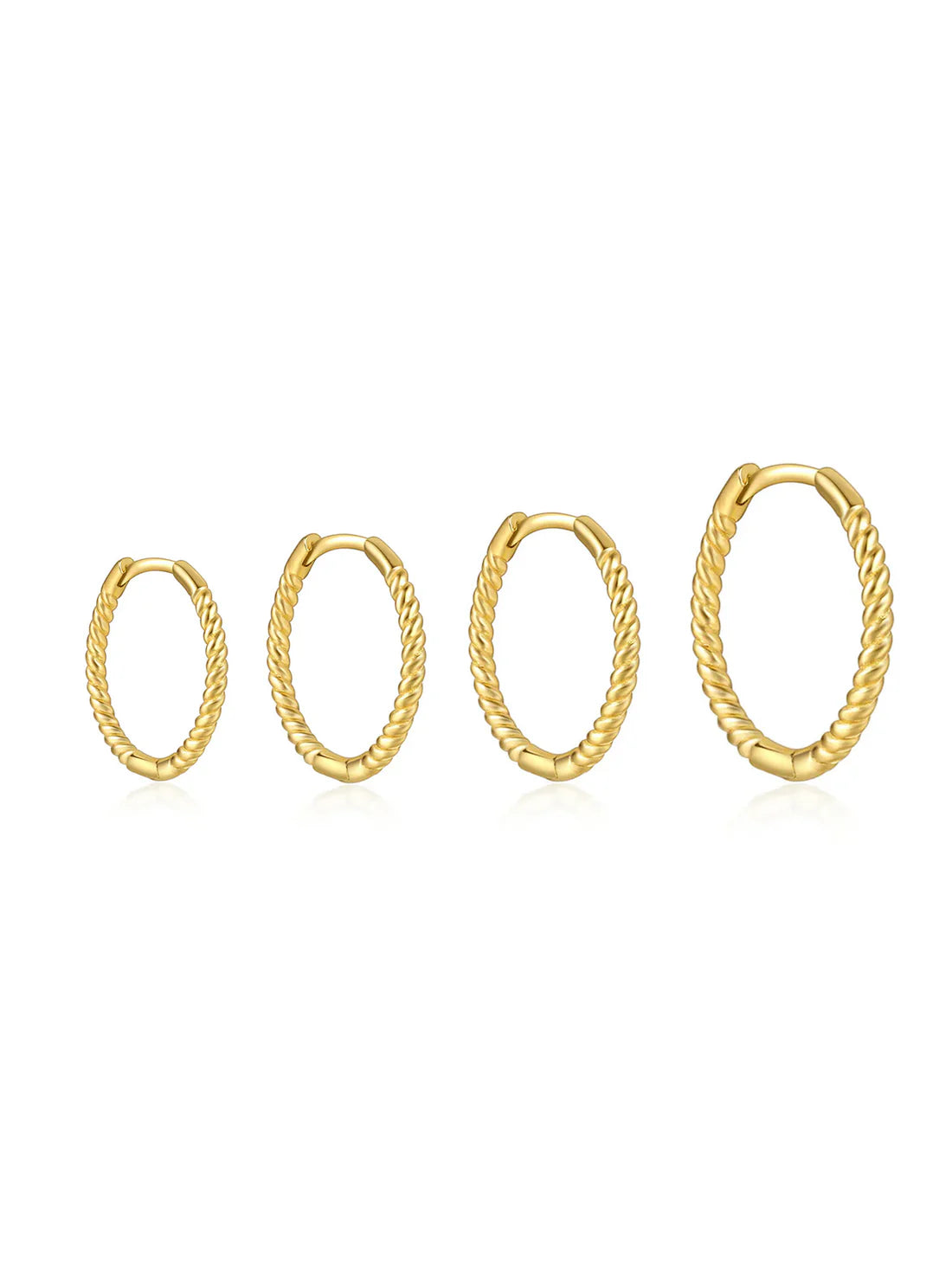Twist Hoop Earrings Available in Multiple Sizes – Hannah