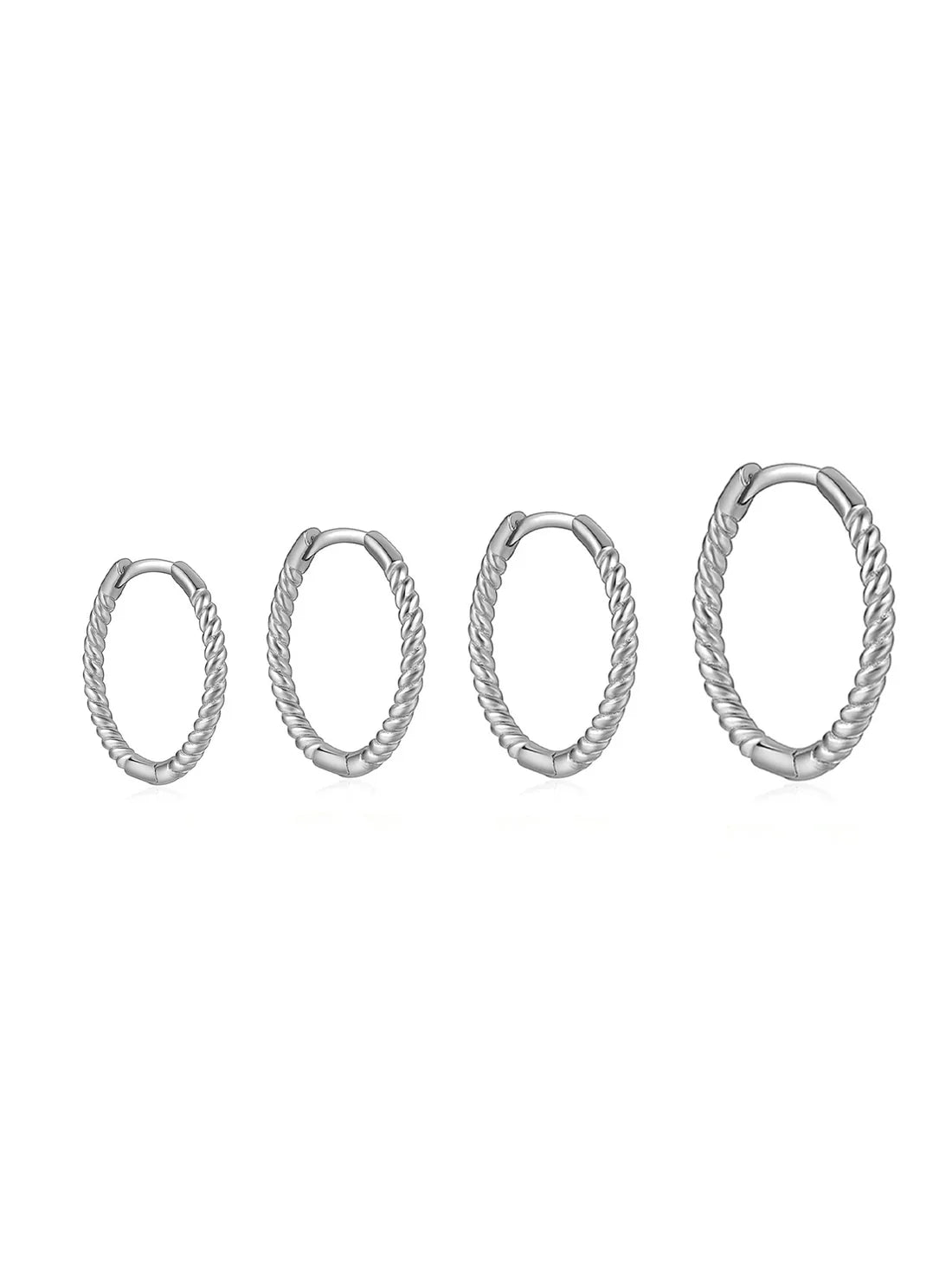 Twist Hoop Earrings Available in Multiple Sizes – Hannah