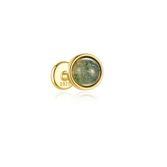 Water Grass Agate Ear Piercing Stud – Darcey