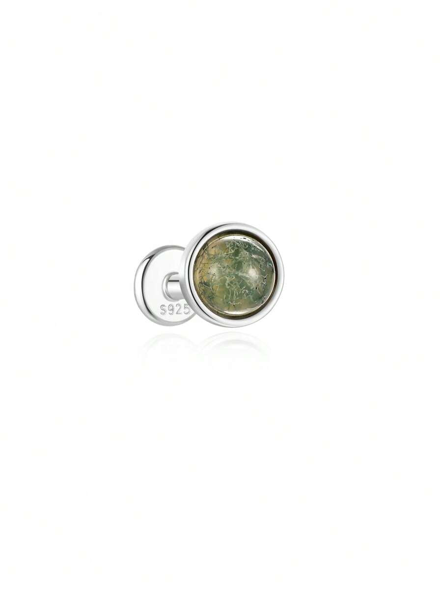 Water Grass Agate Ear Piercing Stud – Darcey