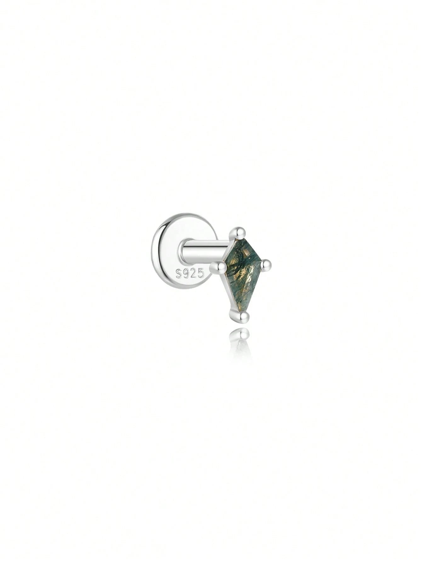 Water Grass Agate Ear Piercing Stud – Darcey