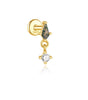 Water Grass Agate Ear Piercing Stud – Darcey
