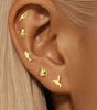 Waterproof Animal Design Ear Piercing Stud with Cubic Zirconia - Karina