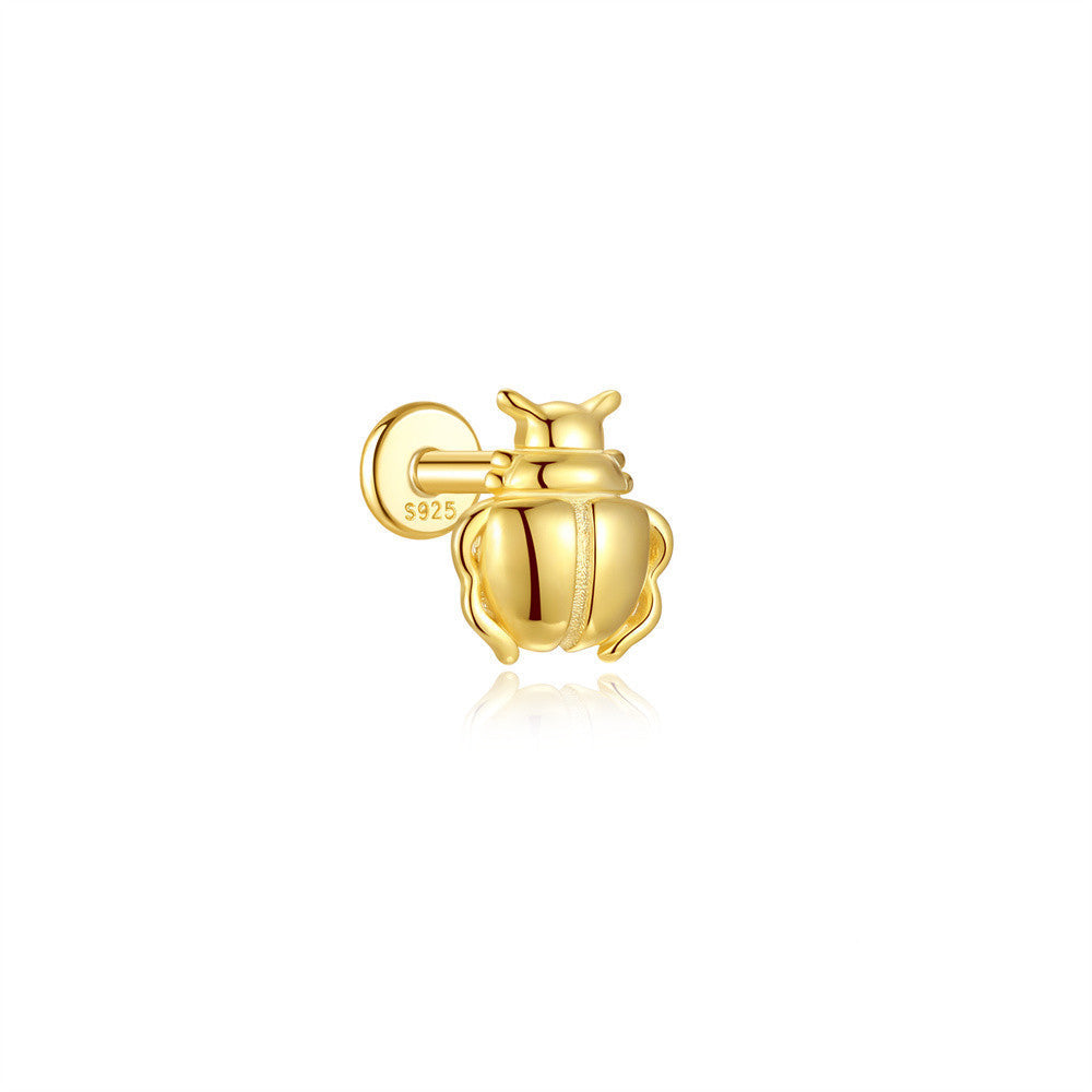 Waterproof Animal Design Ear Piercing Stud with Cubic Zirconia - Karina