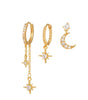 Celestial Moon and Star Jewelry Set with Cubic Zirconia -  Cicely