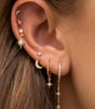 Celestial Moon and Star Jewelry Set with Cubic Zirconia -  Cicely