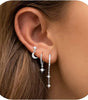 Celestial Moon and Star Jewelry Set with Cubic Zirconia -  Cicely