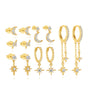 Celestial Moon and Star Jewelry Set with Cubic Zirconia -  Cicely
