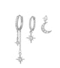 Celestial Moon and Star Jewelry Set with Cubic Zirconia -  Cicely