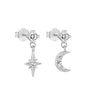 Celestial Moon and Star Jewelry Set with Cubic Zirconia -  Cicely