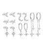 Celestial Moon and Star Jewelry Set with Cubic Zirconia -  Cicely