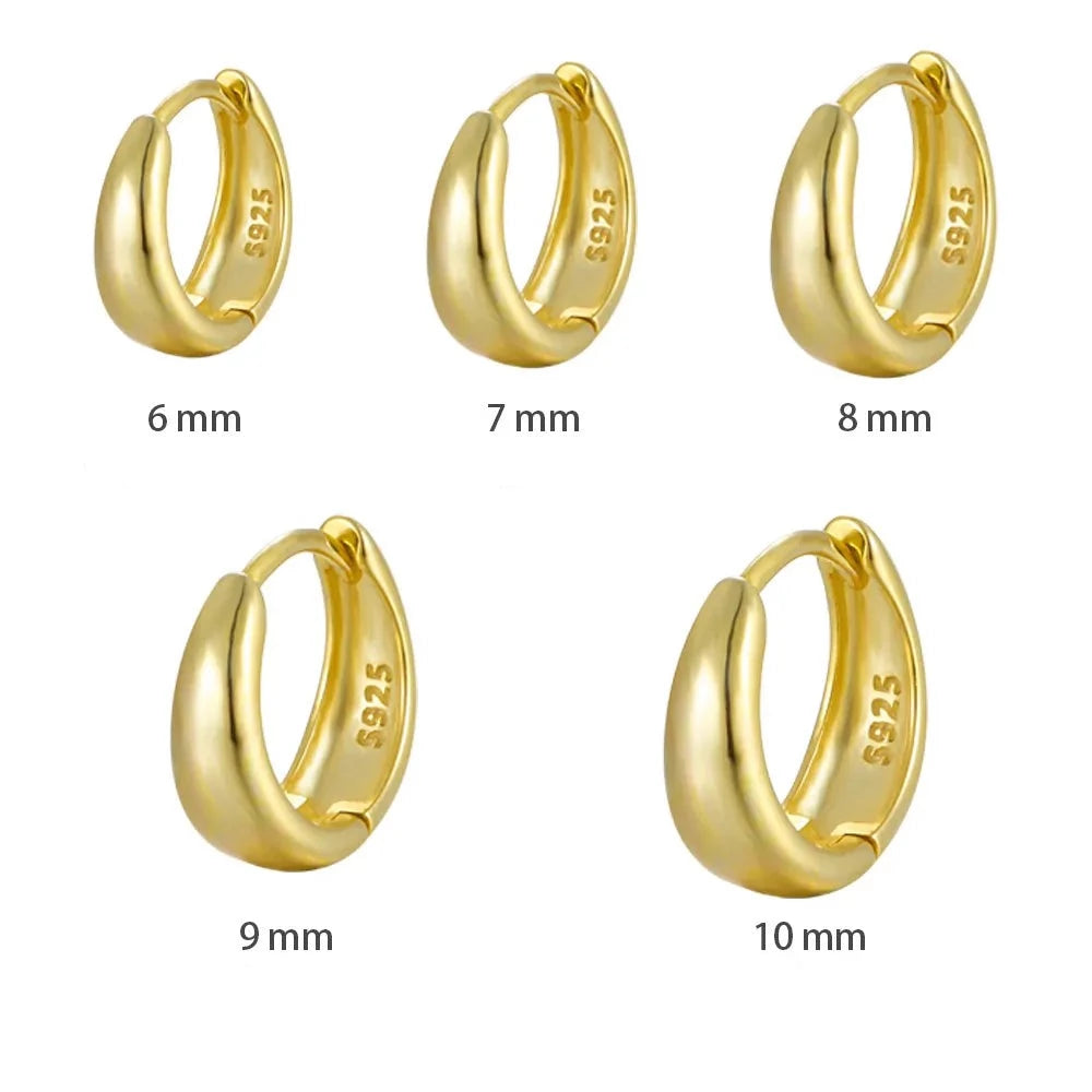 Classic Chunky Hoop Earrings in Multiple Sizes – Margaret