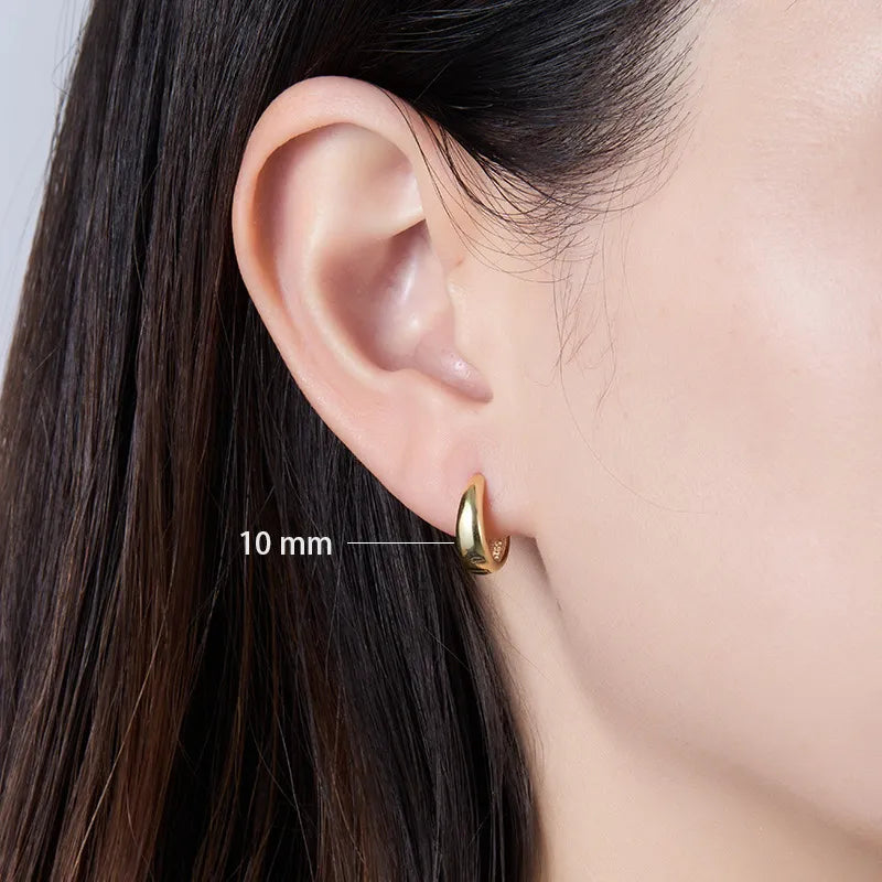 Classic Chunky Hoop Earrings in Multiple Sizes – Margaret