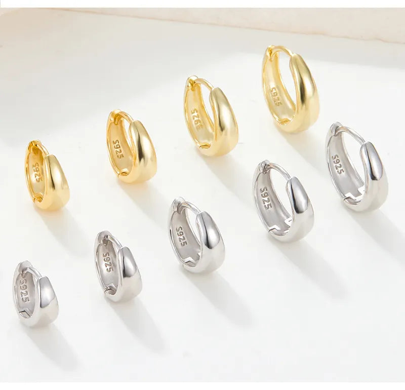 Classic Chunky Hoop Earrings in Multiple Sizes – Margaret