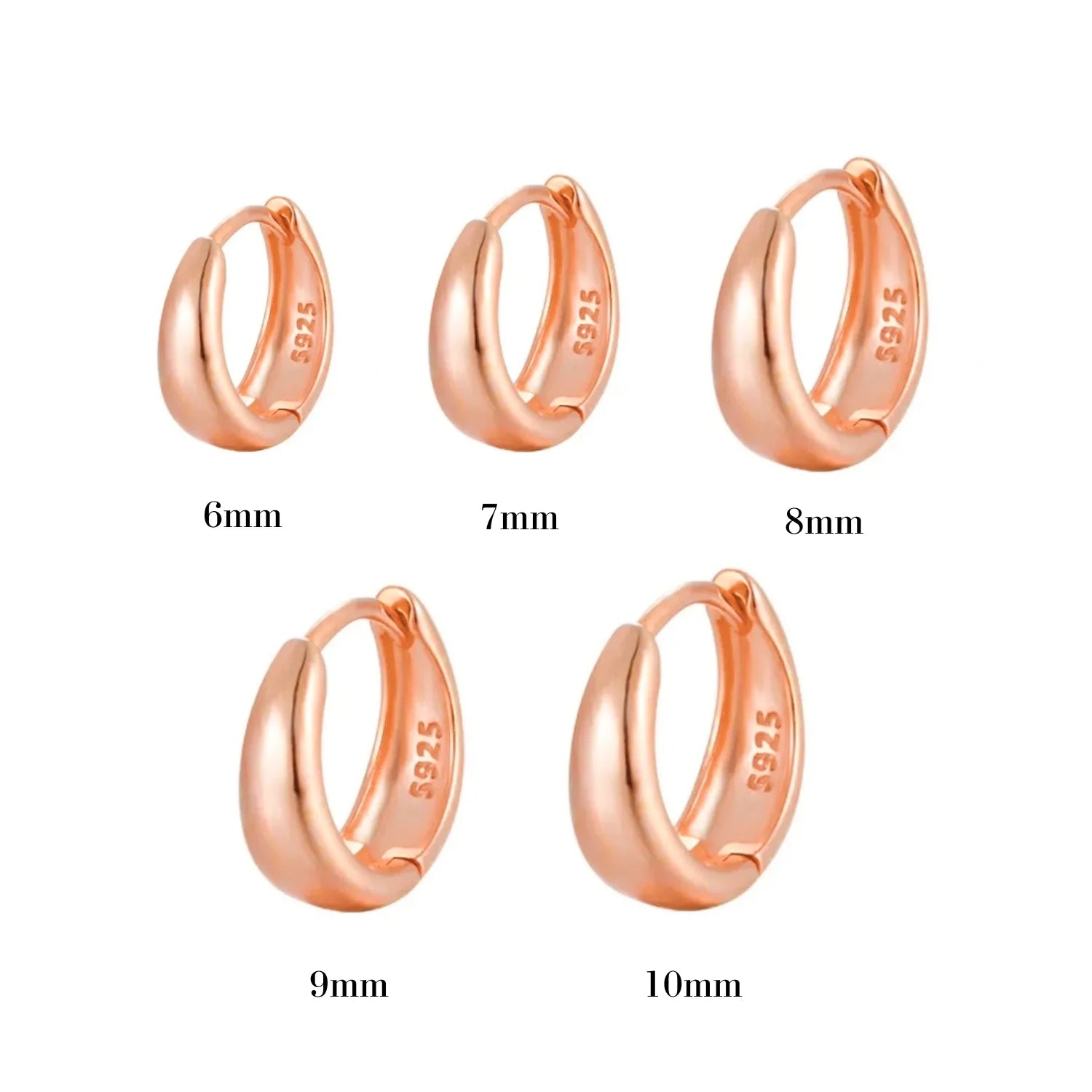 Classic Chunky Hoop Earrings in Multiple Sizes – Margaret