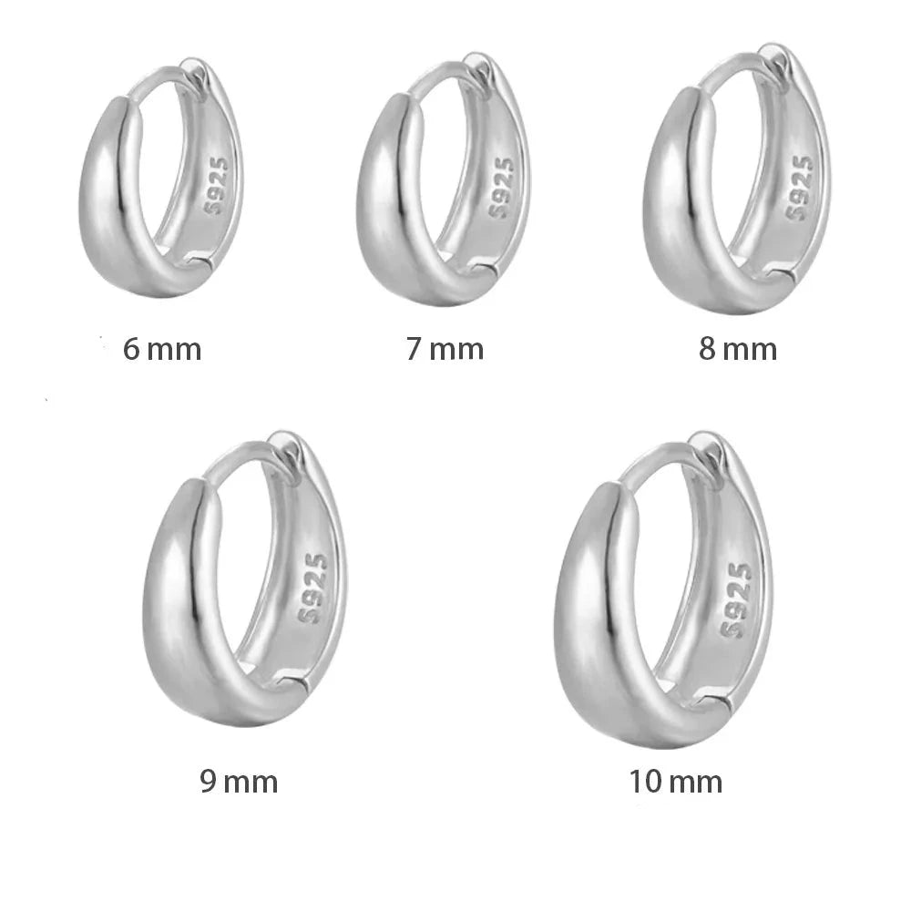 Classic Chunky Hoop Earrings in Multiple Sizes – Margaret