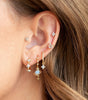 Elegant Flower Star Earrings with Cubic Zirconia - Joane