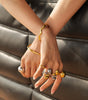 Elegant Gold Spherical Ring – Alfraye