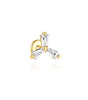 Elegant Clover Pendant Earrings with Cubic Zirconia - Sayer