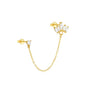 Elegant Flower Earrings with Cubic Zirconia - Harper