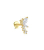 Elegant Flower Earrings with Cubic Zirconia - Harper