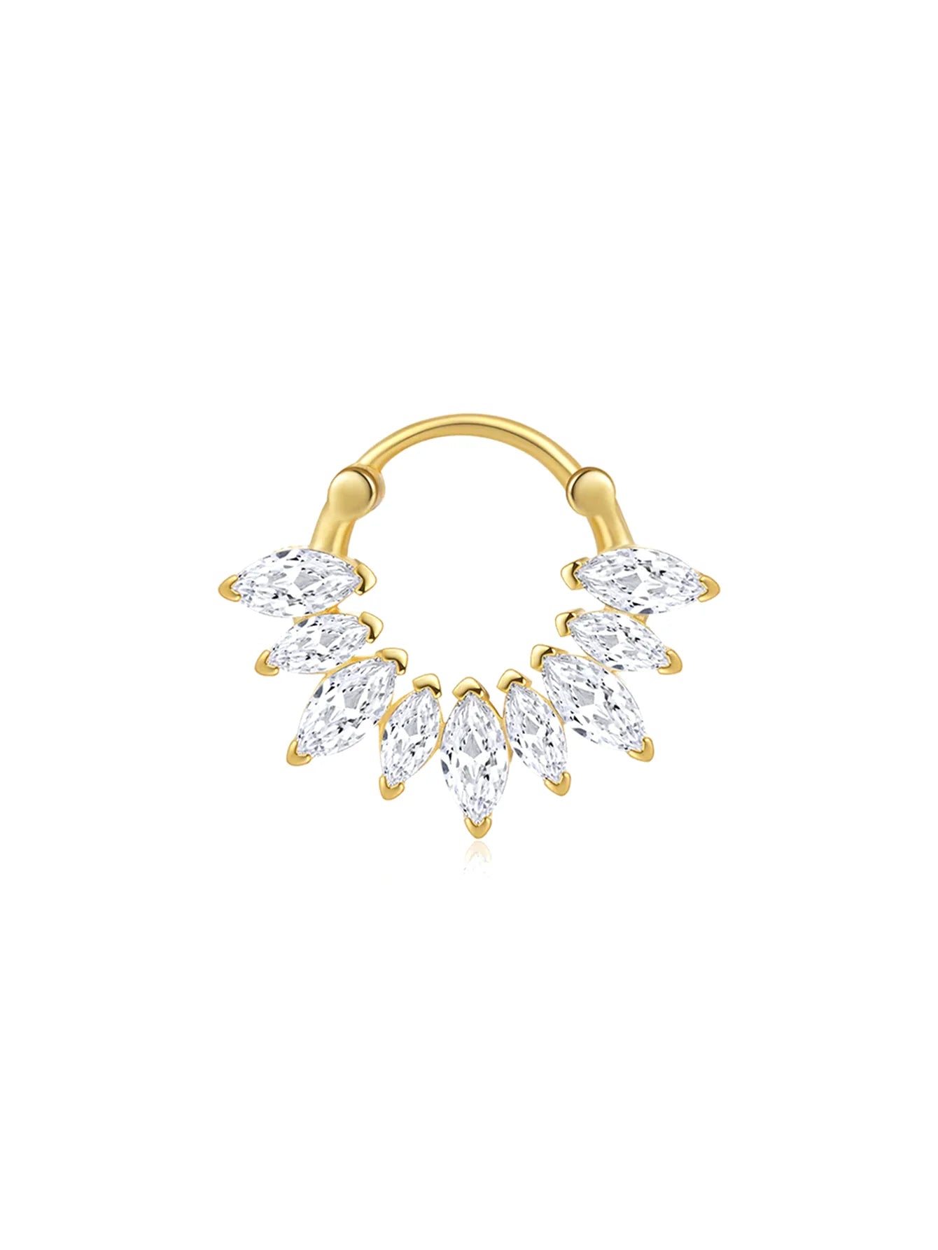 Elegant Flower Earrings with Cubic Zirconia - Harper