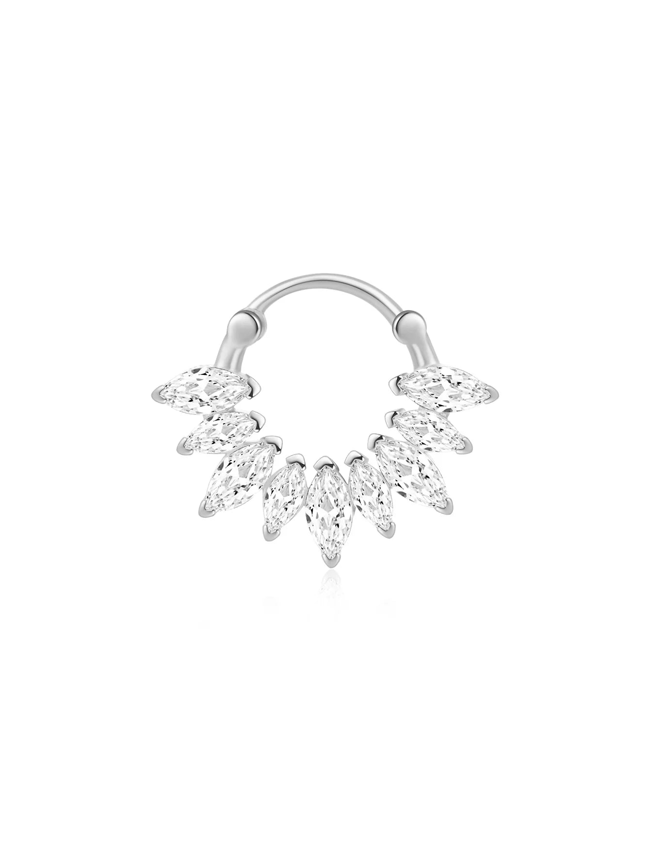 Elegant Flower Earrings with Cubic Zirconia - Harper