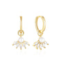 Elegant Flower Earrings with Cubic Zirconia – Georgia