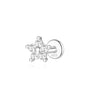 Elegant Flower Earrings with Cubic Zirconia – Georgia