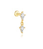 Elegant Ice Crystal Pendant Earrings with Cubic Zirconia – Denise