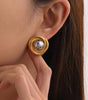 Elegant 925 Sterling Silver and 18K Gold Plated Old Money Style Earrings – Ardalle