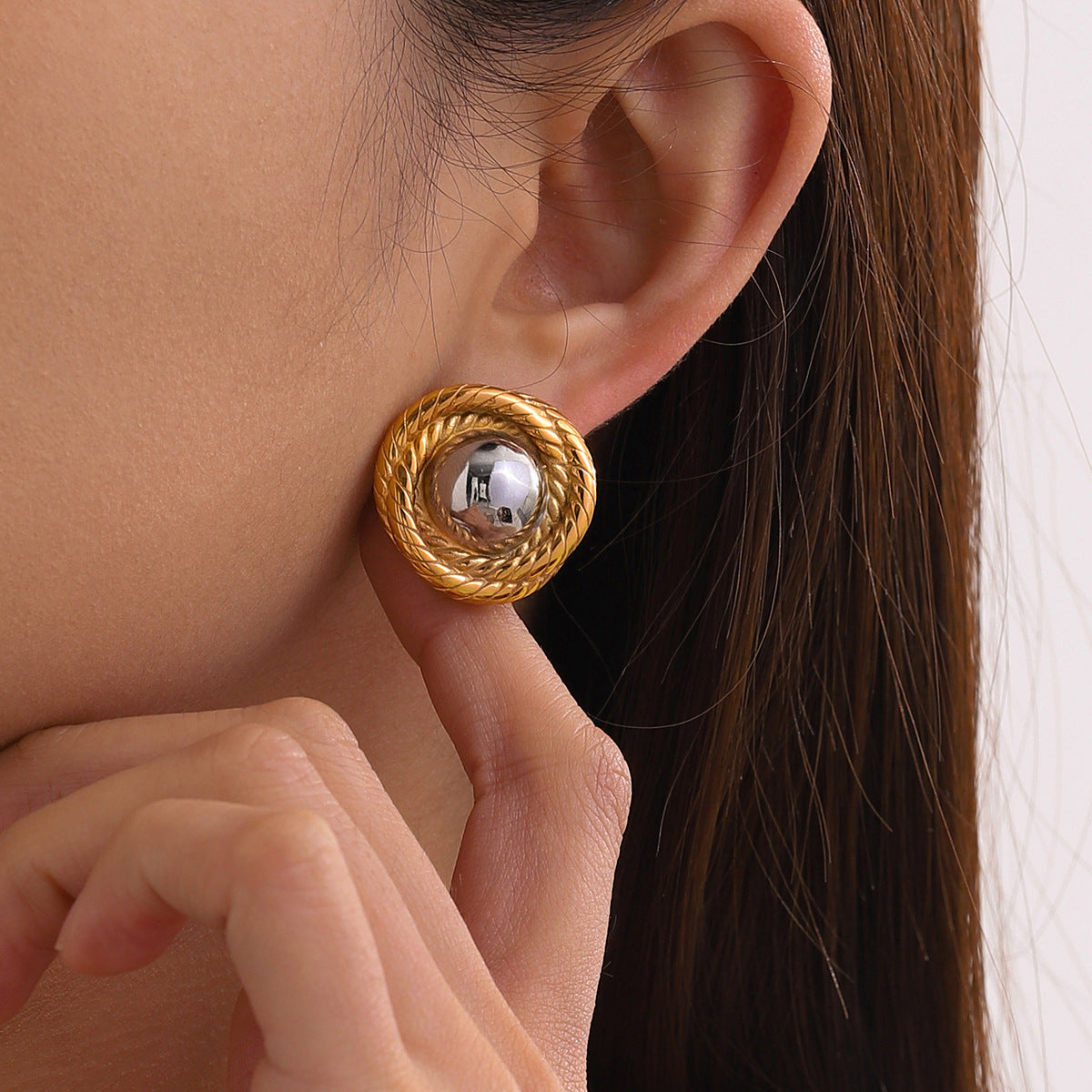 Elegant 925 Sterling Silver and 18K Gold Plated Old Money Style Earrings – Ardalle