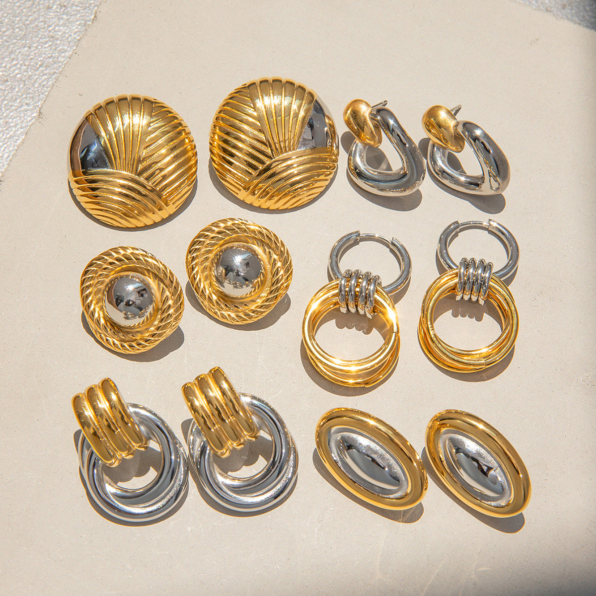 Elegant 925 Sterling Silver and 18K Gold Plated Old Money Style Earrings – Ardalle