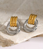 Elegant 925 Sterling Silver and 18K Gold Plated Old Money Style Earrings – Ardalle