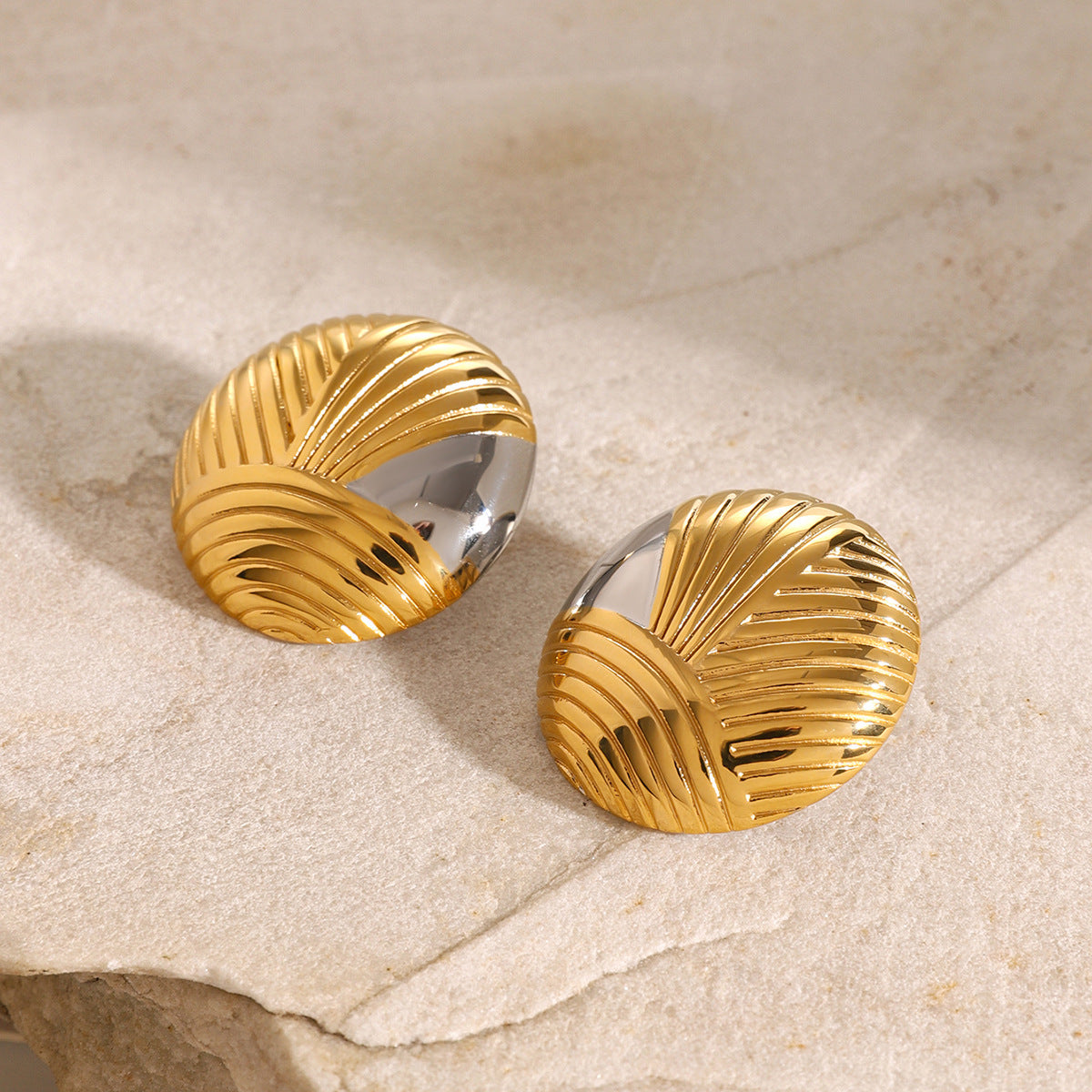 Elegant 925 Sterling Silver and 18K Gold Plated Old Money Style Earrings – Ardalle